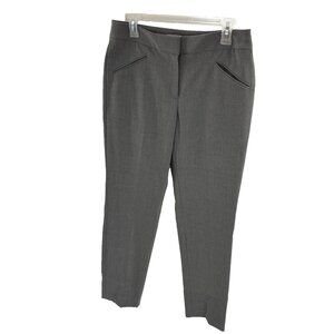 Tahari Womens Size 4 Dress Pants Gray Slim Fit Ankle Career Work Trousers